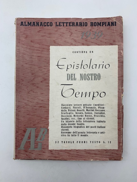 Almanacco letterario Bompiani 1939